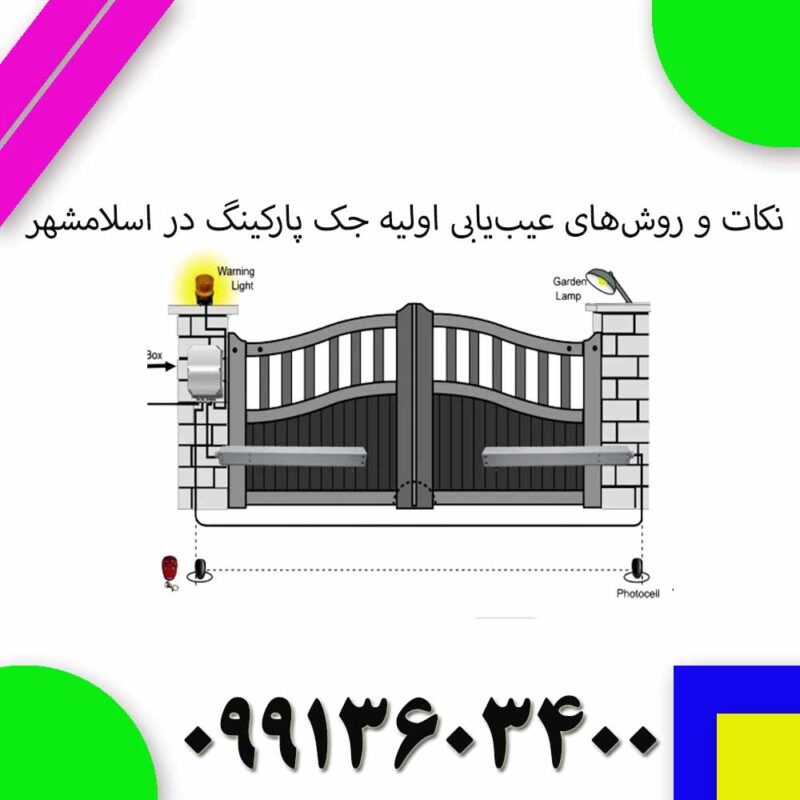 نکات و روش‌های عیب‌یابی اولیه جک پارکینگ در اسلامشهر